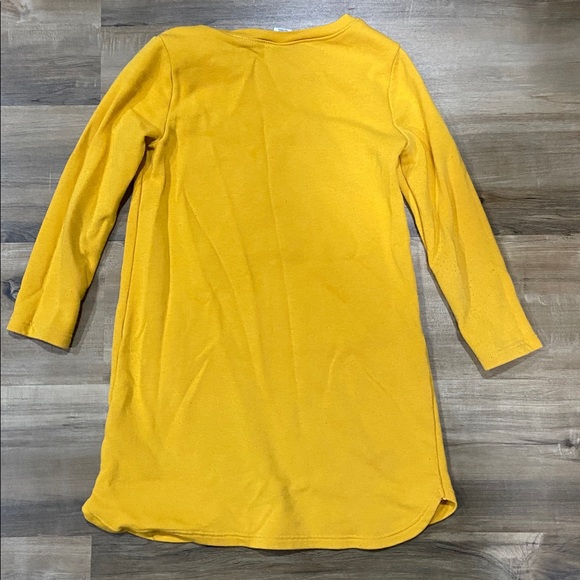$1 - Old Navy Bright Yellow Fox Sweatshirt Dress - Picture 4 of 7
